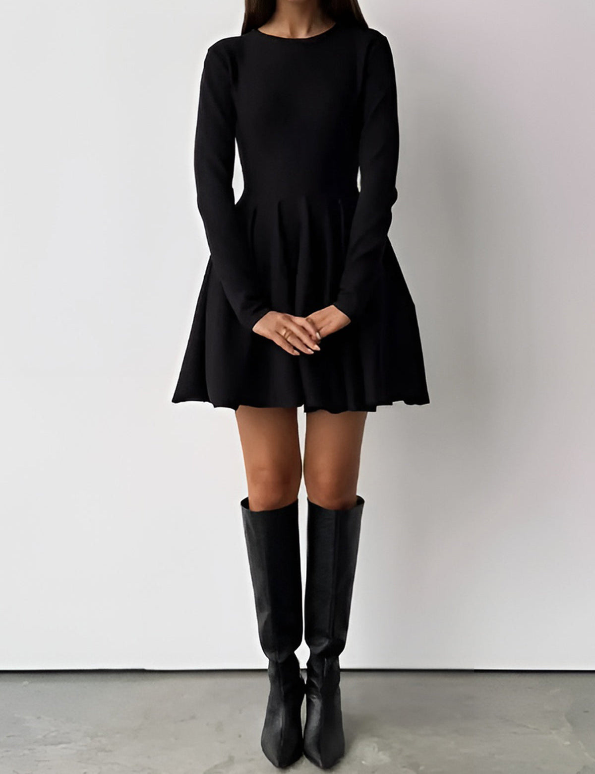 Evelyn | Dames Korte Jurk - Luxe Gebreid met Hoge Stretch 7