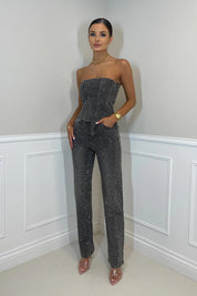 Cato | Elegante Strapless Jumpsuit