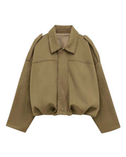 Fabiane | Elegante Suède Leren Jas voor Dames – Trendy & Stijlvol