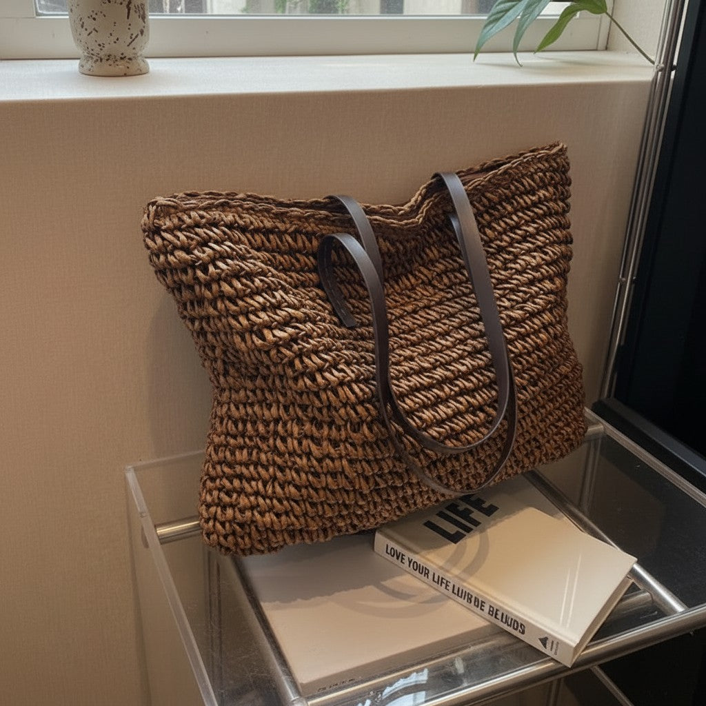Fayen | Grote Handgemaakte Bohemian Zomertas - Ruime Strandtas, Uniek Ontwerp