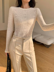 Flora | Crew Neck Top voor Dames - Regular Fit