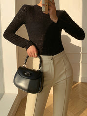 Flora | Crew Neck Top voor Dames - Regular Fit