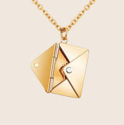 Nula | Love Letter Envelop Ketting - Roestvrij Staal