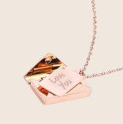 Nula | Love Letter Envelop Ketting - Roestvrij Staal