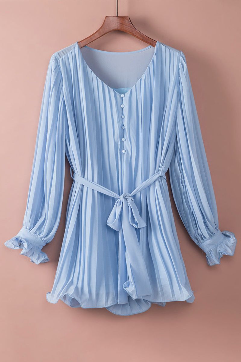 Sem | Zomerse Flair Jurk met V-hals en Ruches