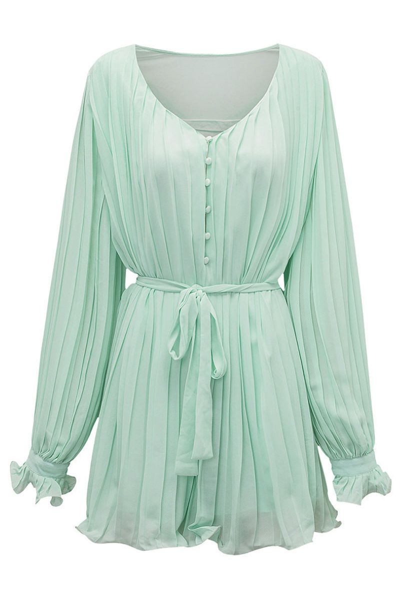 Sem | Zomerse Flair Jurk met V-hals en Ruches