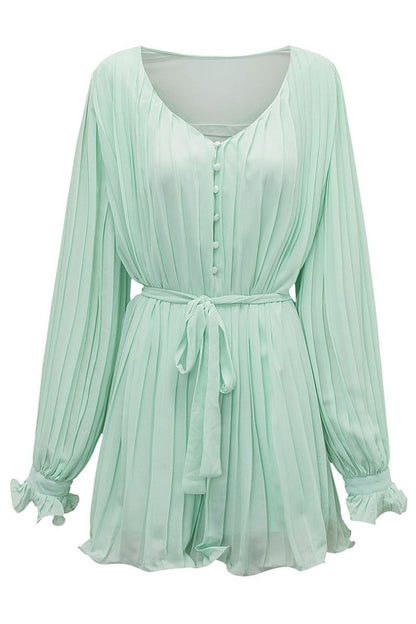 Sem | Zomerse Flair Jurk met V-hals en Ruches