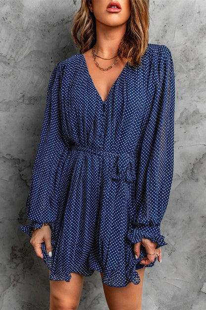 Sem | Zomerse Flair Jurk met V-hals en Ruches