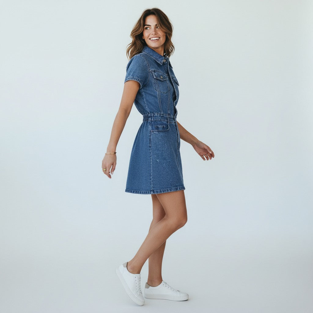 Gala_Trendy_Mini_Jurk_van_Spijkerstof_voor_Dames_Korte_Mouwen_Knopen1.jpg