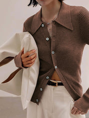 Jilly | Elegant Vest met Knopen Dames - Hoge Stretch met Viscose Afwerking