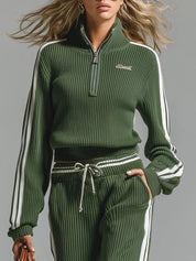 Gina | Dames Pak - Stijlvol Groen Retro Co-ord Pak, Comfortabele Pasvorm 2