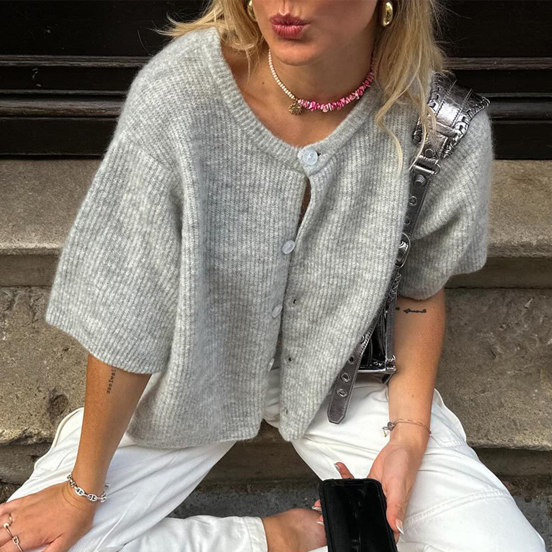 Syrah | Streetwear Vest met Korte Mouwen