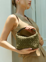 Gwen | Dames Handtas - Geweven PU-leer, Stijlvol en Praktisch 6