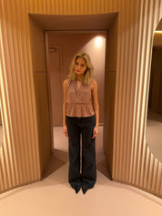 Mirry | Chique Halter Top met Open Rug voor Dames