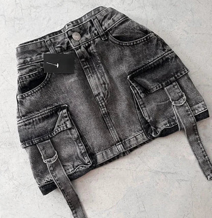 A-lijn Denim Rok voor Dames – Zomer Casual Met Zakken