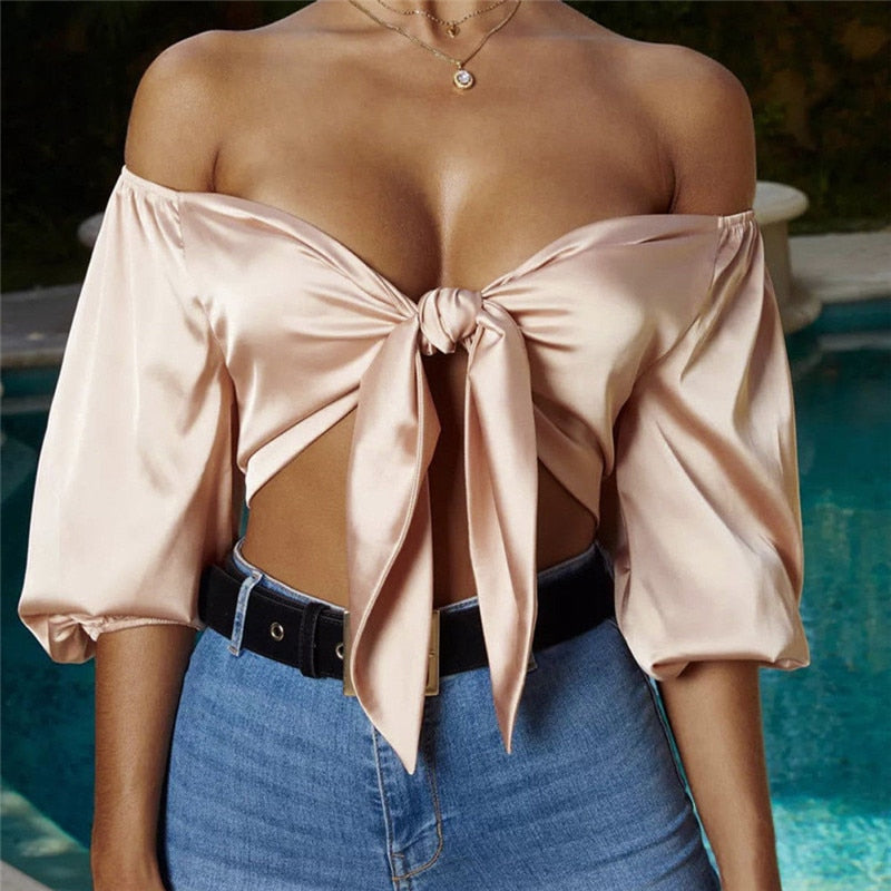 Capri | Elegante Dames Blouse met Striksluiting - Chic Design