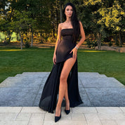 Heidi | Dames Swing Jurk - Elegante Mesh Details, Flatterend Keyhole Ontwerp 0