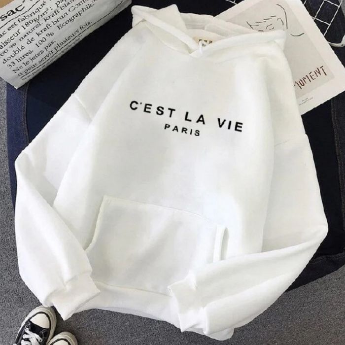 C'est La Vie | Comfortabele Dames Hoodie - Stijlvol met Trendy Ontwerp