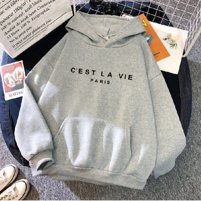 C'est La Vie | Comfortabele Dames Hoodie - Stijlvol met Trendy Ontwerp