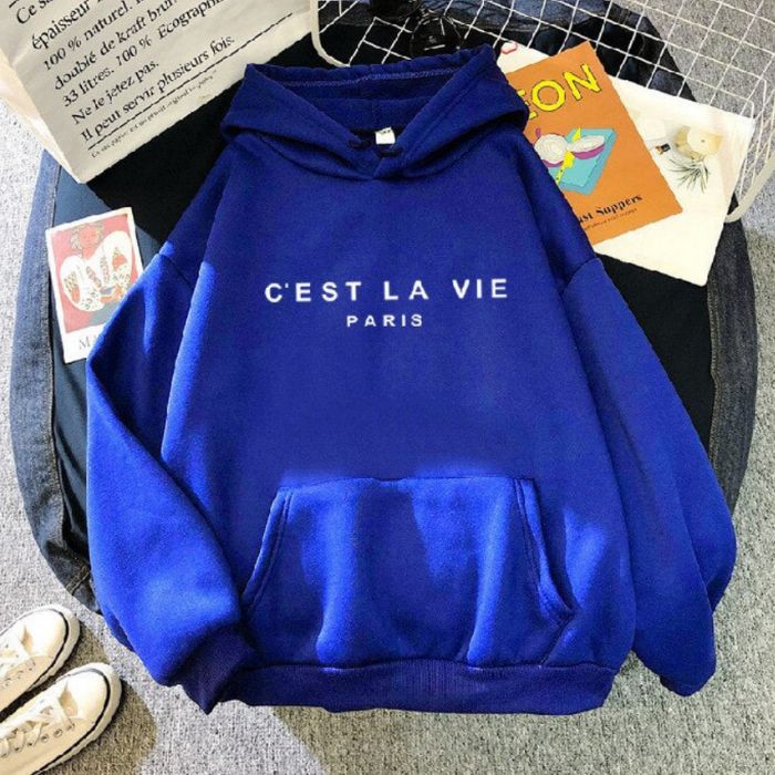 C'est La Vie | Comfortabele Dames Hoodie - Stijlvol met Trendy Ontwerp