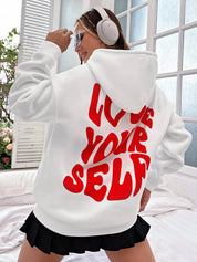 Love Your Self | Comfortabele Hoodie Dames - Zacht Katoen, Streetwear Style