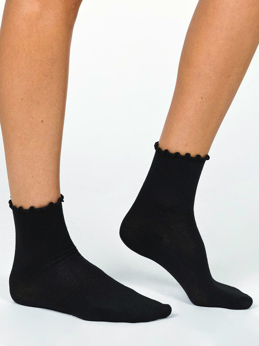 Holly | Dames Sokken met Ruches - Comfortabel, Hoogwaardige Katoenmix