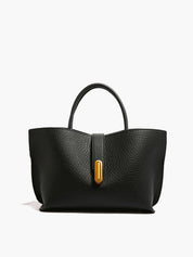 Lola-Jo | Luxe Schoudertas Dames – Pebbled Vegan Leer – Zwart