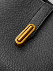 Lola-Jo | Luxe Schoudertas Dames – Pebbled Vegan Leer – Zwart