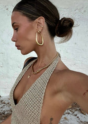 Ita | Goudekleurige Oorbellen Dames – RVS, Waterdicht & Hypoallergeen