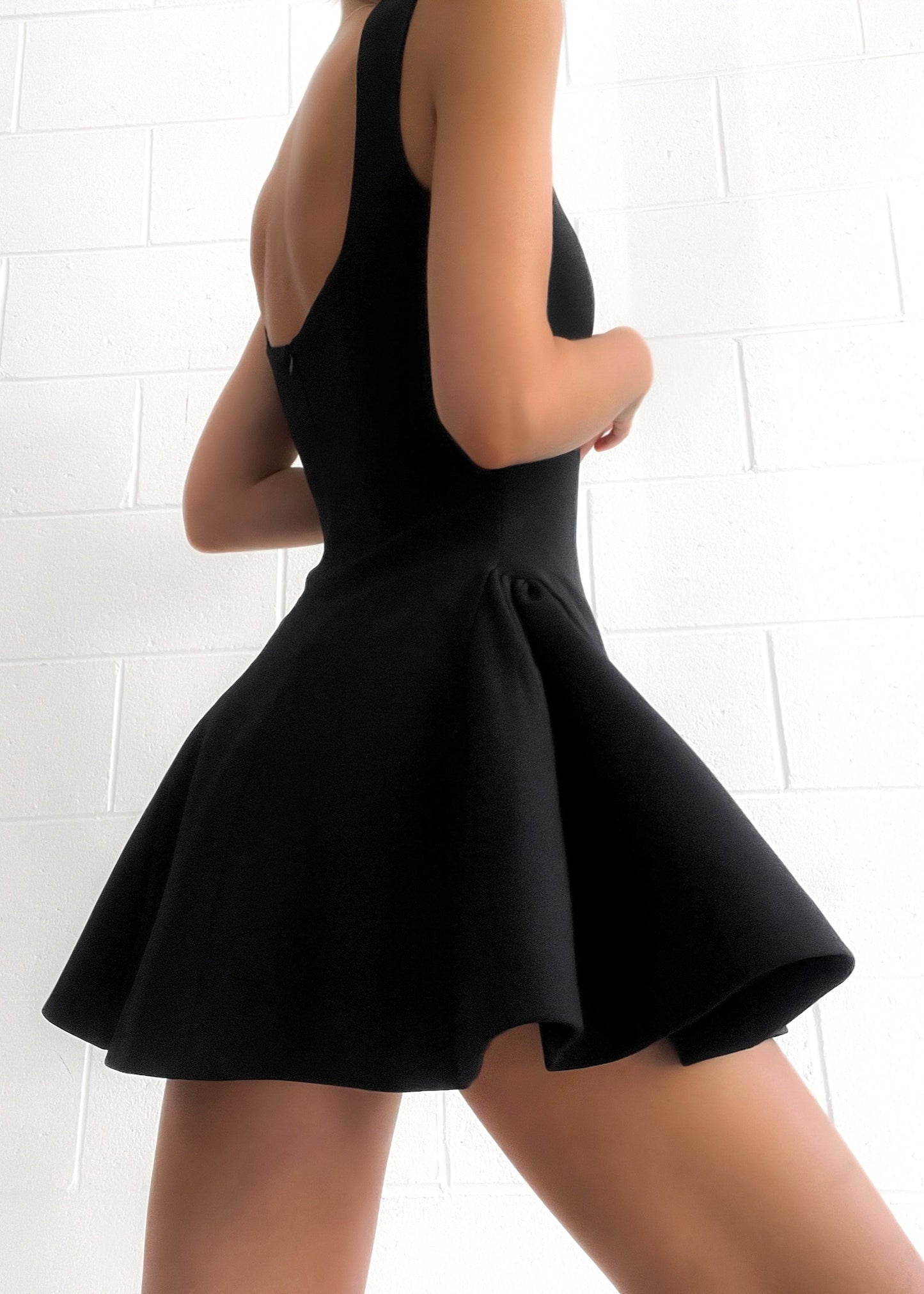 Milano | Trending Little Black Dress Flare Mini Jurk
