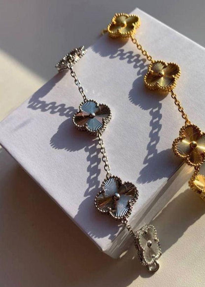 Bride | Goudkleurige Klaver Armband – Roestvrij & Hypoallergeen