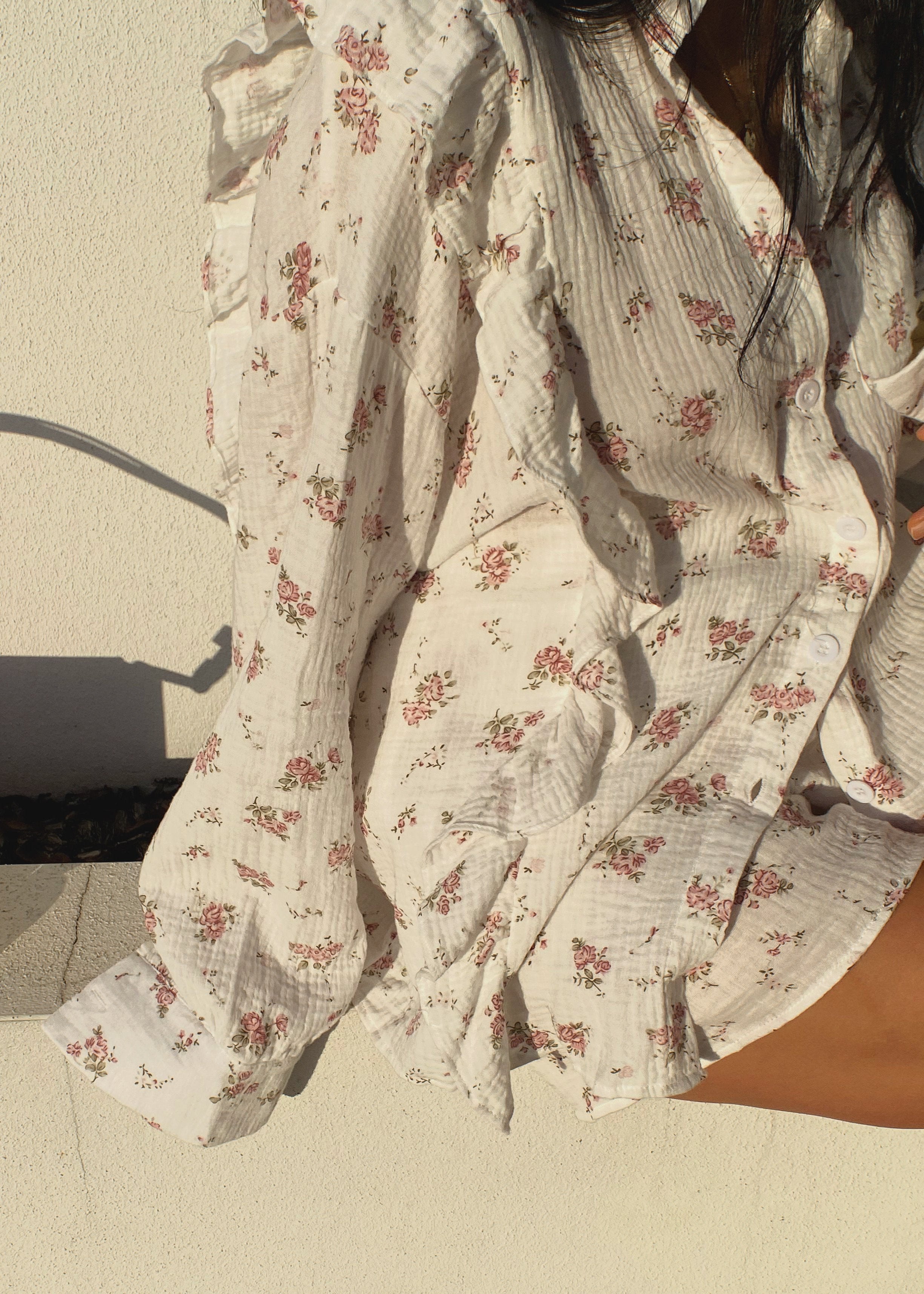 Milja | Zomerset van Katoen met Bloemenprint