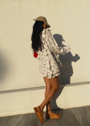 Milja | Zomerset van Katoen met Bloemenprint