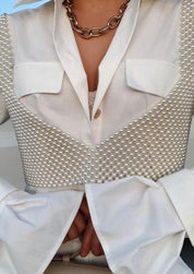 Aeryn | Parel Crop Top – Handgemaakt Design