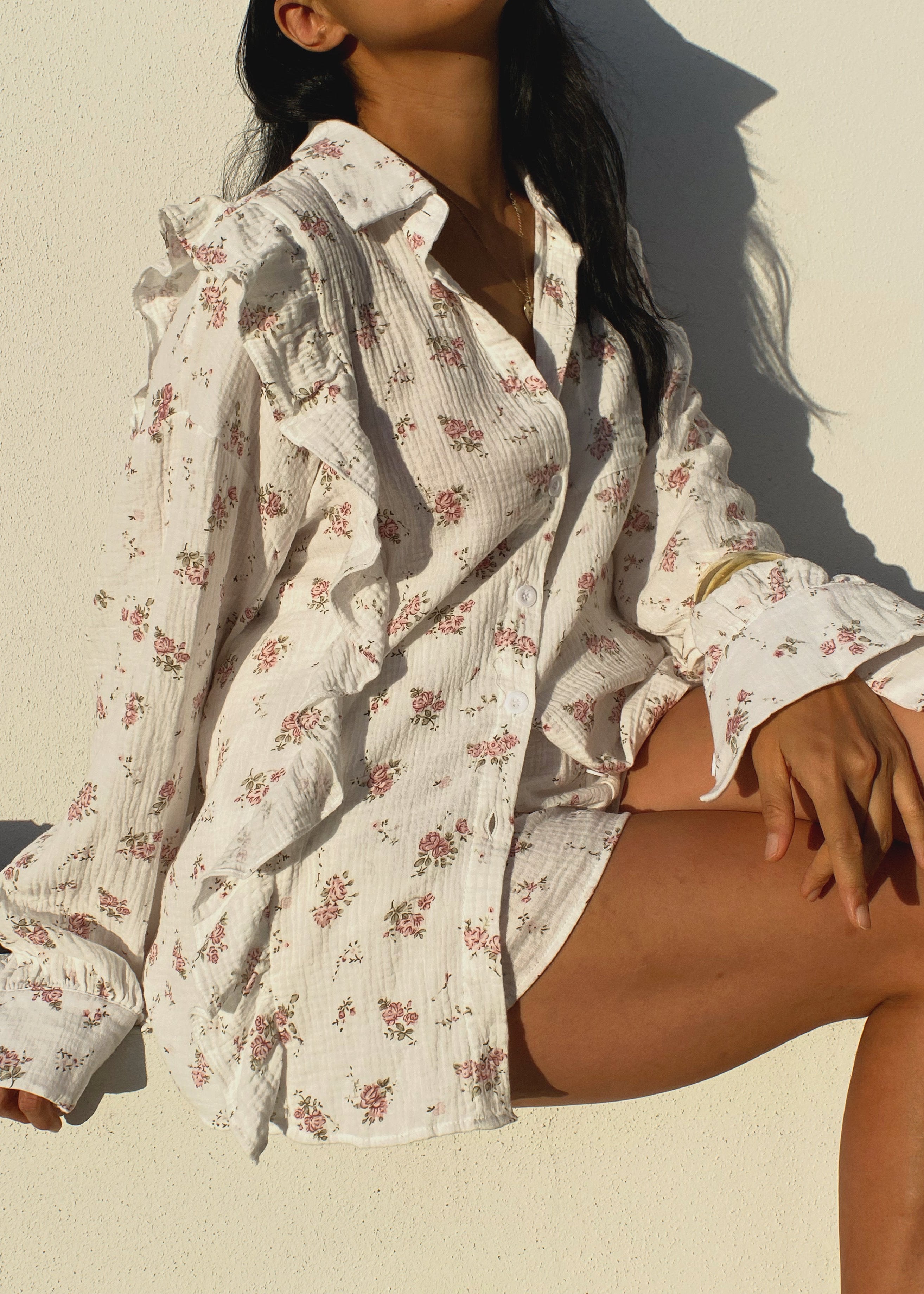 Milja | Zomerset van Katoen met Bloemenprint