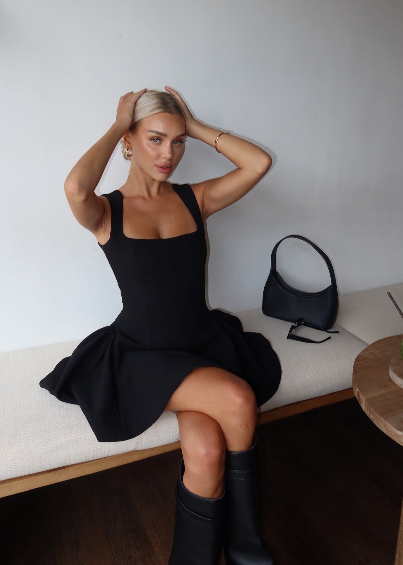 Milano | Trending Little Black Dress Flare Mini Jurk
