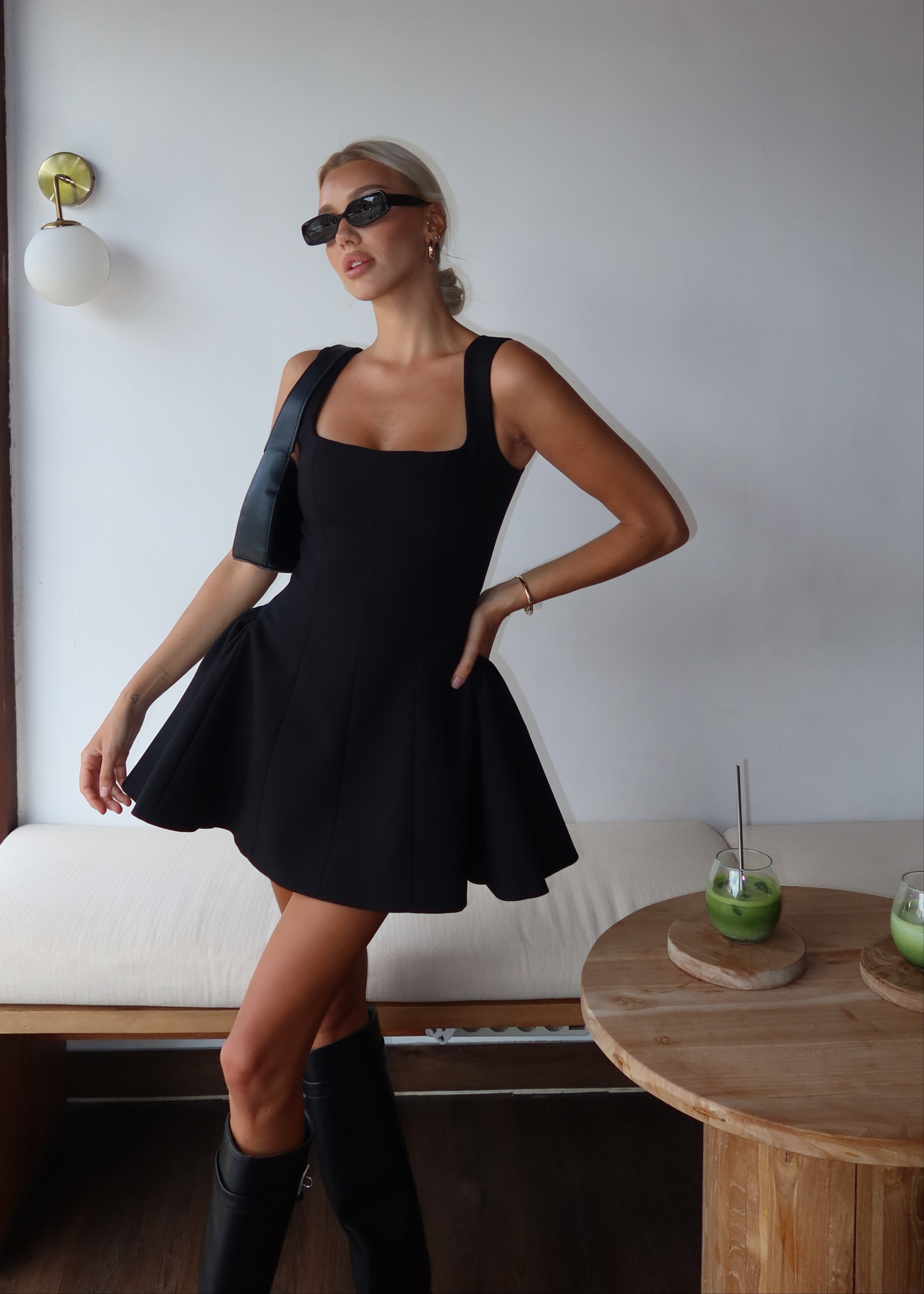 Milano | Trending Little Black Dress Flare Mini Jurk