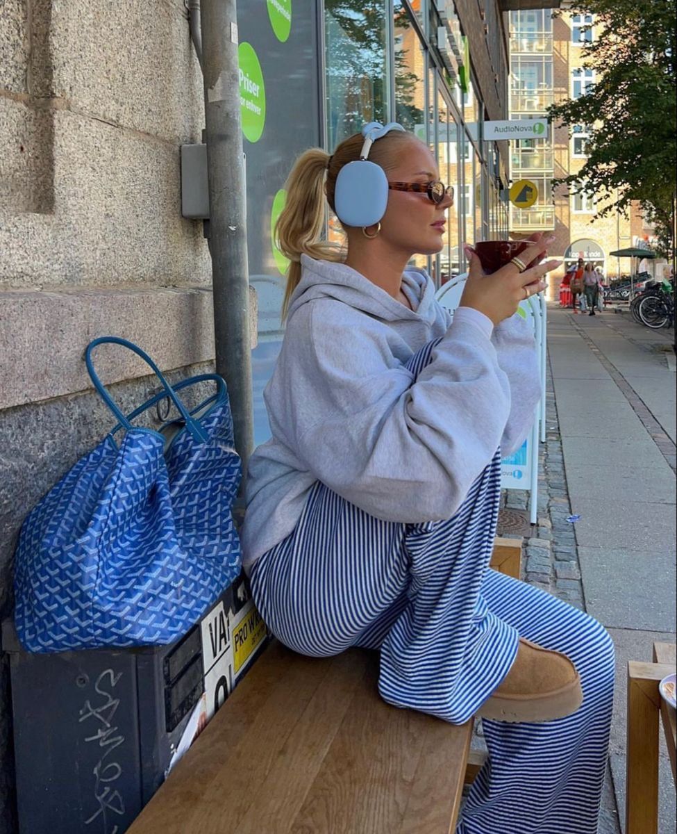 Milly | Gestreepte Lounge Broek - Comfortabel, Stretch met Lage Taille