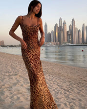 Merle | Maxi-Jurk Met Luipaard Print