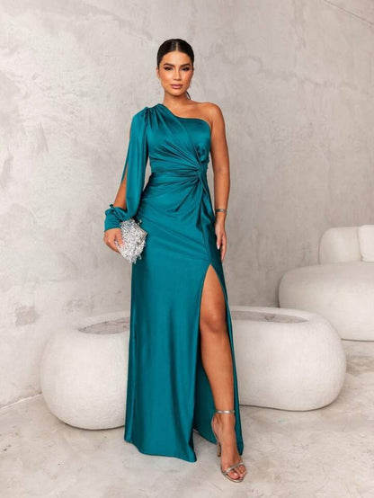 Johanna | One-Shoulder Maxi Jurk Voor Dames - Elegant & Stijlvol
