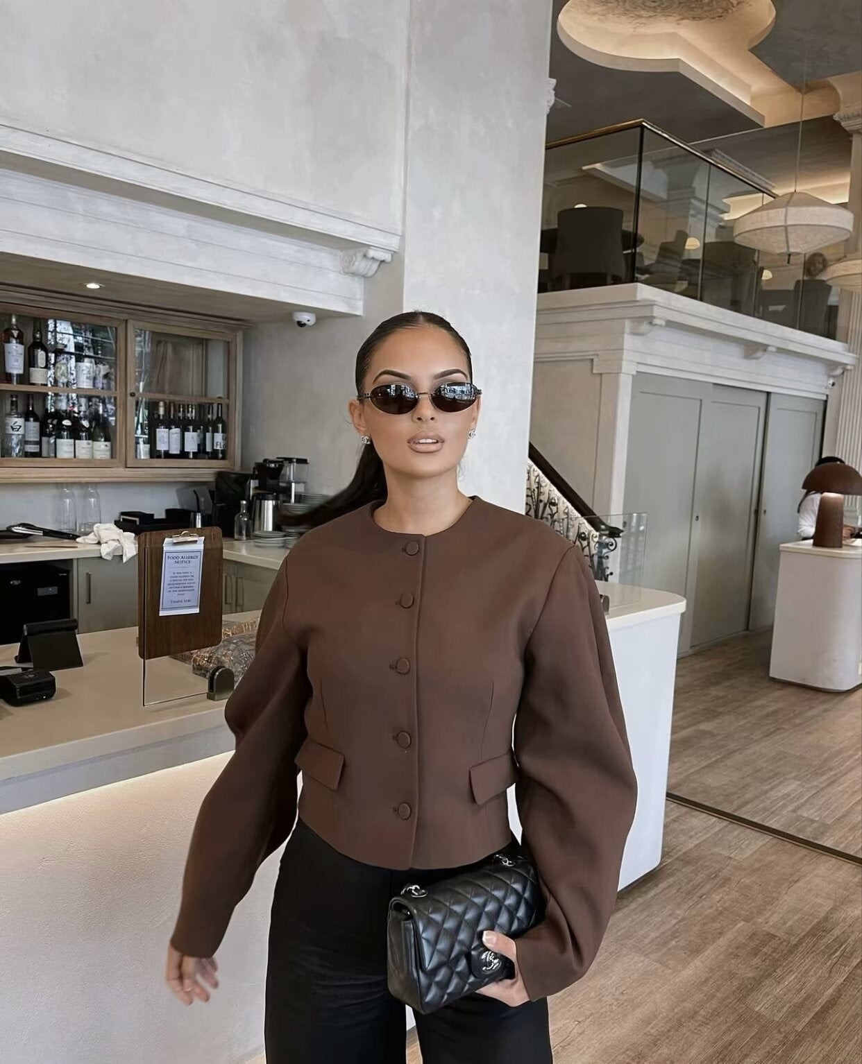 Madison | Trendy Tweedelige Set met Jasje en Rok