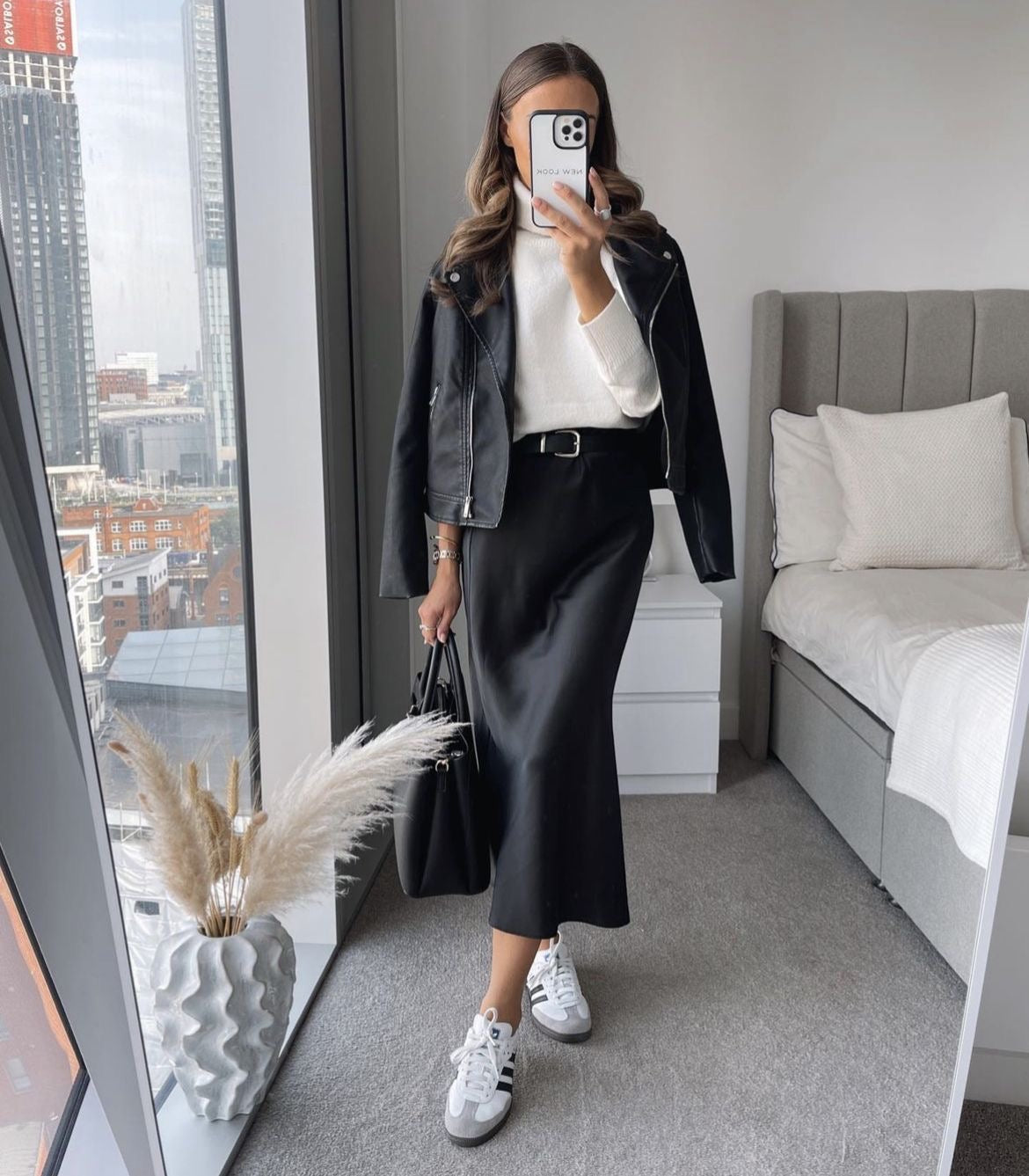 Adrianne | Maxi Rok Satijn Look met Subtiele Glans - Comfy & Luchtig