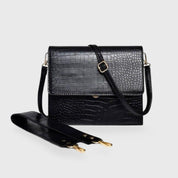 Diek | Maxi Croc Schoudertas - Crossbody