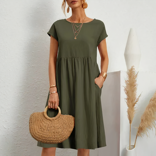 Noï | Midi Zomerjurk met Zakken