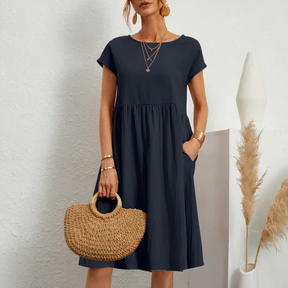 Noï | Midi Zomerjurk met Zakken