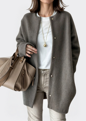 Nelma | Stijlvol Vest van Zachte Stof Dames - Comfortabele Open Cardigan