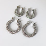 Judie | Elegante Hoops Oorbellen met Zirconia Steentjes