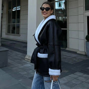 Jade | Dames Kort Jasje - Getailleerd Met Riem, Stijlvol voor Winter 3