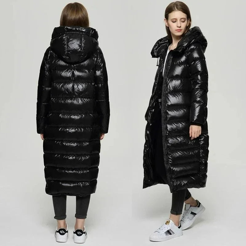 Jolene | Lange Puffer Winterjas Dames - Modern en Functioneel, Hoogwaardige Donsvulling