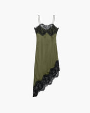 Jade | Dames Slingjurk - Luxe Kant en Satijn Met Onregelmatige Zoom 5